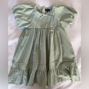Maison Me Green Gingham Dress, size 5